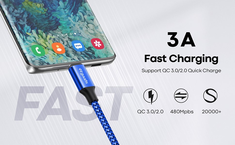 etguuds USB to USB C Cable 3ft, 2-Pack USB A to Type C Charger Cord Fast Charging for Samsung Galaxy A15 A25 A35 A55 A54, S24 S23 S22 S21 S20 S10 S10E, Note 20 10, Moto G, for iPhone 16 15, Blue 10 etguuds USB to USB C Cable 3ft, 2-Pack USB A to Type C Charger Cord Fast Charging for Samsung Galaxy A15 A25 A35 A55 A54, S24 S23 S22 S21 S20 S10 S10E, Note 20 10, Moto G, for iPhone 16 15, Blue-
