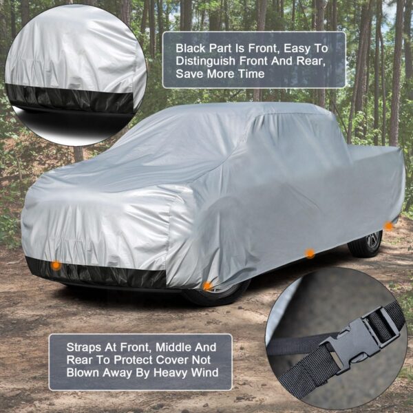 "Ultimate Protection: Kayme 6-Layer Waterproof Truck Cover for All-Weather Defense" - Image 3