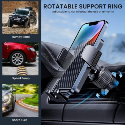 Phone Mount for Car Holders Cell Phone Holder Hands Free Phone Stand for Car Vent Automobile Mount Fit iPhone Android Smartphone Universal - 이미지 7
