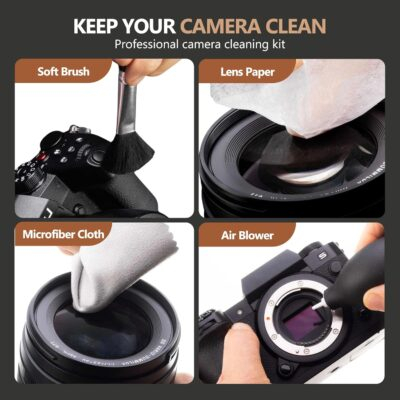 REFLEX CAMERA Professional 19 in 1 Camera Cleaning Kit, Camera Lens Cleaning Kit with Lens Pen, Air/Dust Blower, Microfiber Lens Cloth, Sensor Cleaning Swabs, Lens Solution & Handy Storage Container - 이미지 5