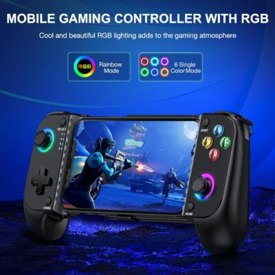 AXYBCOOL Mobile Game Controller for iphone/Android, Wireless Phone Controller with Phone Case Support, Gaming Controller Support Xbox Game Pass, PlayStation, Steam Link,Minecraft - 이미지 4