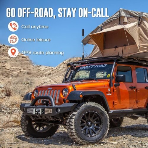 Cell Phone Signal Booster for Overland and Off-road Vehicle | Boosts 5G & 4G LTE for All Carriers - Verizon, AT&T, T-Mobile & More | Folding Antenna Mount | Ultra-stable Booster | FCC Approved - 이미지 2