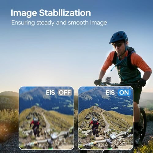 Speed 10 Action Camera 5K 30FPS Waterproof Camera Underwater 131 FT with EIS, Remote Control Sports Camera 5X Zoom with 64GB Card, 2x1350mAh Battery - 이미지 3