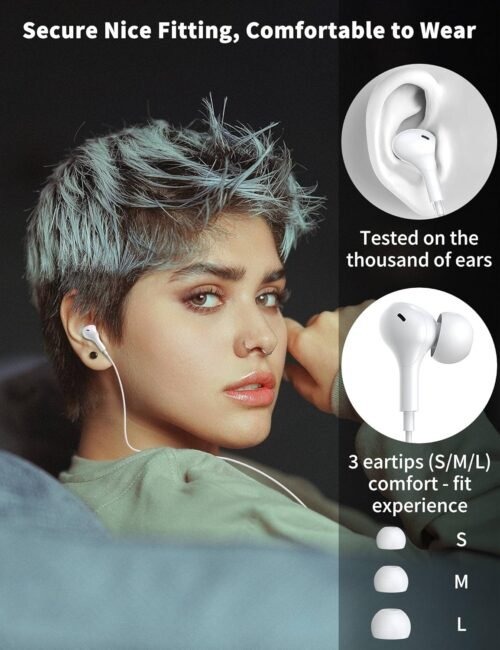 USB C Headphone for Samsung S23 FE S22 S21 S20 A53 A54 Wired Earbuds Magnetic in-Ear Type C Earphone with Microphone Volume Control Bass Stereo Noise Canceling for iPhone 15 Pro Max Pixel 6 6a 7a 8 5 - 이미지 7