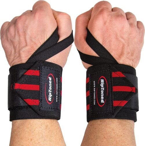Rip Toned 18” Wrist Wraps - Wrist Straps for Weightlifting - Lift Better, Protect Wrist Pain - Adjustable, Durable, Machine Washable - Wrist Wraps for Weightlifting - USPA Endorsed for Men & Women