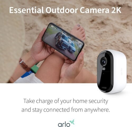 Arlo Essential Wireless Security Camera 2nd Gen with Solar Panel - Outdoor & Indoor Wireless Camera with Integrated Spotlight, Color Night Vision, Motion Sensor & DIY Setup - White, 1 Pack, VMK3050 - 이미지 8