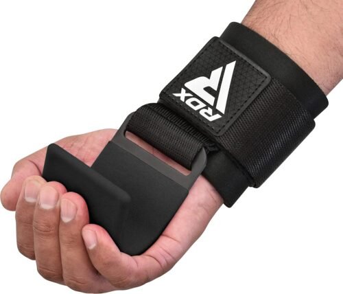 RDX Weight Lifting Hooks Straps Pair, Non-Slip Rubber Coated Grip, 7mm Neoprene Padded Wrist Wrap Support Powerlifting Deadlift Pull Up Fitness Strength Training, Gym Bodybuilding Workout, Men Women - 이미지 9