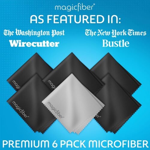 MagicFiber Microfiber Cleaning Cloth, 6 Pack - Premium Cloth for Glasses, Lens, Screens & More - 이미지 3