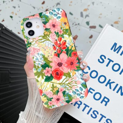 J.west Design for iPhone 11 Case 6.1", Modern Style Summer Cute Bouquet Floral Pattern with Garden Botanical Flowers Prints Slim Soft TPU Shockproof Cover Protective Phone Case for Women Girls - 이미지 8