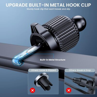 Phone Mount for Car Holders Cell Phone Holder Hands Free Phone Stand for Car Vent Automobile Mount Fit iPhone Android Smartphone Universal - 이미지 4