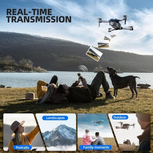 Drone with Camera 1080P HD FPV Foldable Mini Drone for Beginners Kids Adults, Drone with One Key Take Off/Landing, Gesture Selfie, Altitude Hold, 3D Flip, Easy to Fly, 2 Batteries, Toys for Boys Girls - 이미지 3
