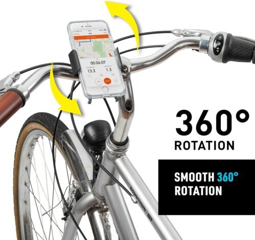 Nite Ize Squeeze Rotating Smartphone Bar Mount - Bike Mount Phone Holder for Handlebars - Phone Holster Accessories - Rotating Phone Holder with Easy-to-Squeeze Levers - Black - 이미지 7
