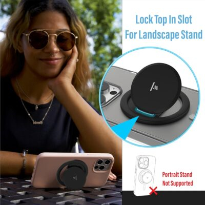 Tango Ultra Thin Grip for MagSafe: One Hand Pop, Stand, 10x Expandable, Space Grade Steel, Removable for Wireless Charging. Half The Thickness, Twice The Pop and More Bling Than A Ring. - 이미지 3