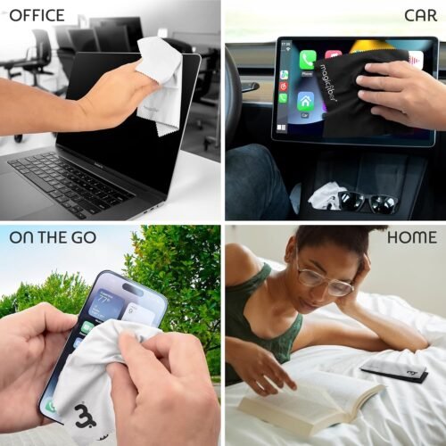 MagicFiber Microfiber Cleaning Cloth, 6 Pack - Premium Cloth for Glasses, Lens, Screens & More - 이미지 5