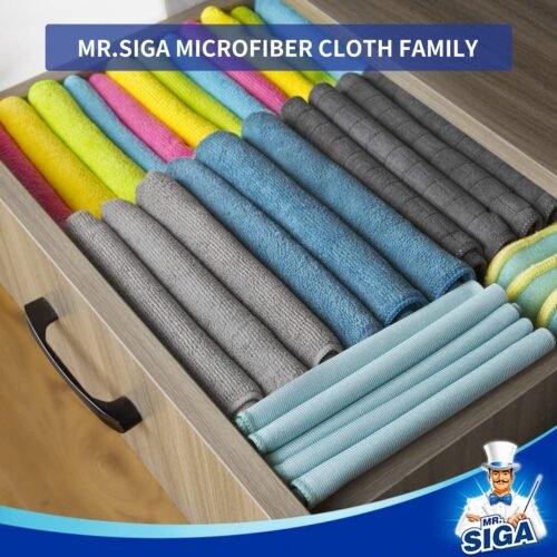 MR.SIGA Microfiber Cleaning Cloth,Pack of 12,Size:12.6" x 12.6" - 이미지 3