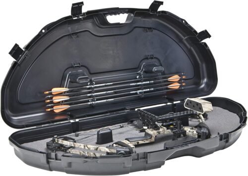 Plano Protector Compact Bow Case, Black, Hard Bow Case, Holds up to Five Arrows, Anti-Crush Archery Storage and Protection - 이미지 4