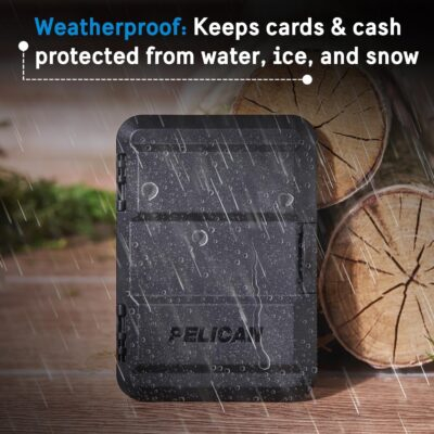 Pelican MagSafe Wallet for iPhone - Heavy Duty MIL-STD Snap-On Phone Magnetic Wallet and Phone Card Holder - Detachable and Slim Hard Case for iPhone 16 Pro Max /15 Pro Max/14/13/12 Series - Black - 이미지 3