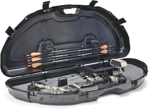 Plano Protector Compact Bow Case, Black, Hard Bow Case, Holds up to Five Arrows, Anti-Crush Archery Storage and Protection - 이미지 2