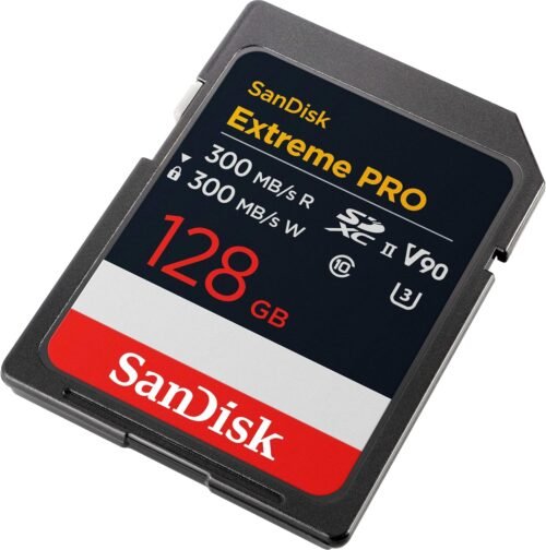 SanDisk 128GB Extreme PRO SDXC UHS-II Memory Card - Up to 300MB/s Read and Write speeds, V90, 8K, 4K UHD, SD Card - SDSDXDM-128G-GN4IN - 이미지 2