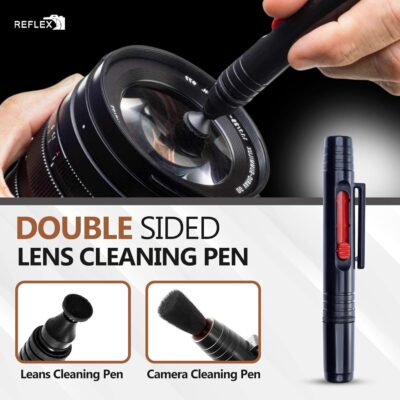REFLEX CAMERA Professional 19 in 1 Camera Cleaning Kit, Camera Lens Cleaning Kit with Lens Pen, Air/Dust Blower, Microfiber Lens Cloth, Sensor Cleaning Swabs, Lens Solution & Handy Storage Container - 이미지 2