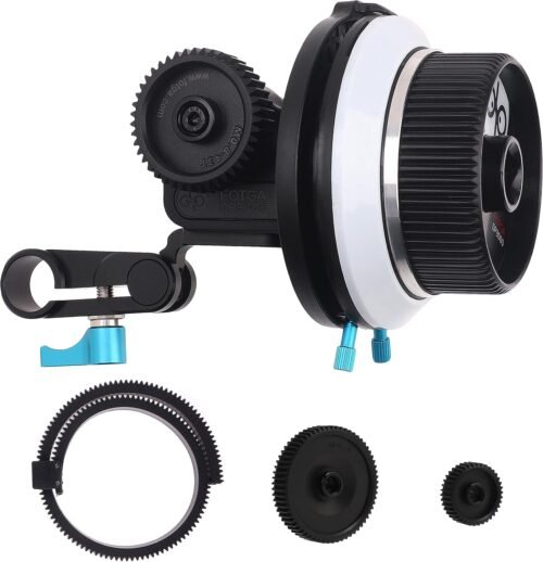 Fotga DP3000 Compact Single 15mm Rail A/B Stops Lens Follow Focus Lever Camera Focus Puller Angel Adjustable for DSLR Mirrorless Video Camera Video Making Filmmaking