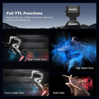 Godox X3C X3 C X3-C TTL Wireless Flash Trigger Compatible for Canon Camera, OLED Touchscreen Flash Transmitter,Built-in Lithium Battery+Quick Charge(Upgrade Version of X2T-C/Xpro-C/XProII-C) - 이미지 7