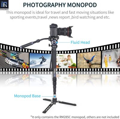 Carbon Fiber Camera Monopod INNOREL RM285C Professional Portable Compact Lightweight Travel 5-Section Monopod for Canon Nikon Sony DSLR Camera Video Camcorder DV Photography Bracket Load 22lbs/10kg - 이미지 7