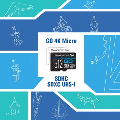 TEAMGROUP GO Card 256GB x 5 PACK Micro SDXC UHS-I U3 V30 4K for GoPro & Drone & Action Cameras High Speed Flash Memory Card with Adapter for Outdoor Sports, 4K Shooting, Nintendo-Switch TGUSDX256GU363 - 이미지 5