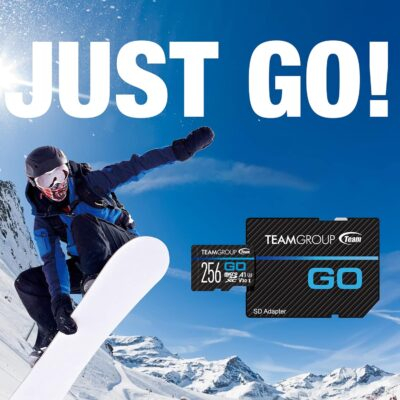 TEAMGROUP GO Card 256GB x 5 PACK Micro SDXC UHS-I U3 V30 4K for GoPro & Drone & Action Cameras High Speed Flash Memory Card with Adapter for Outdoor Sports, 4K Shooting, Nintendo-Switch TGUSDX256GU363 - 이미지 2