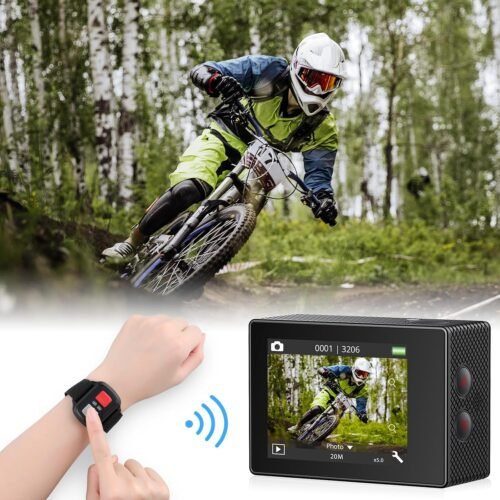 AKASO EK7000 Pro 4K30fps Action Camera with Touch Screen EIS 131ft Waterproof Underwater Camera Remote Control 5X Zoom with Helmet Accessories Kit (Standalone) - 이미지 6
