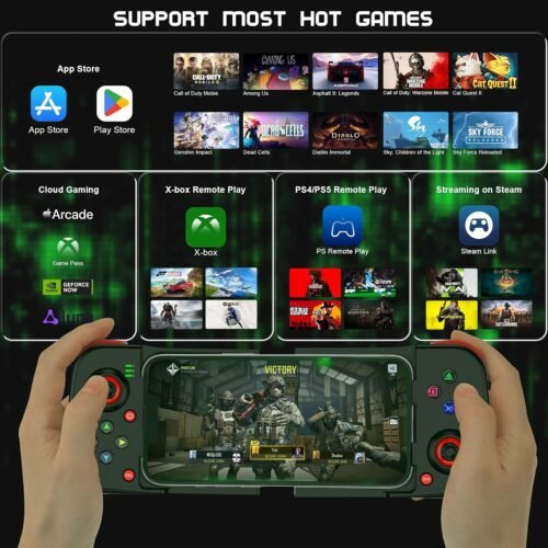Joso Phone Controller for iPhone/Android Support Phone Case, Mobile Gaming Controller with Ergonomic Design - Wireless Gamepad for Cloud Gaming & PS Remote Play - 이미지 3