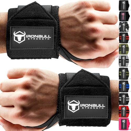 Wrist Wraps for Weightlifting (USPA & IPL Approved) - 18” Premium Quality Wrist Straps for Weightlifting - Weight Lifting Wrist Wraps with Thumb Loop - Best Gym Wrist Wraps for Lifting Weights, Curls & Dips - Lifting Wrist Wraps for Bench, Powerlifting & Weight Training - Weightlifter's Wrist Straps Lifting for Men and Women