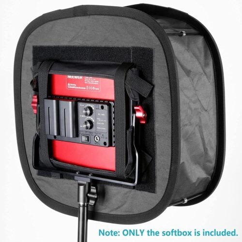 Neewer LED Light Panel Softbox for 660/530/480 LED Light - Outer 16.3'' x 6.5'', Inner 9.8'' x 8.7'', Foldable Light Diffuser with Strap Attachment and Bag for Photo Studio Portrait Video Shooting - 이미지 6