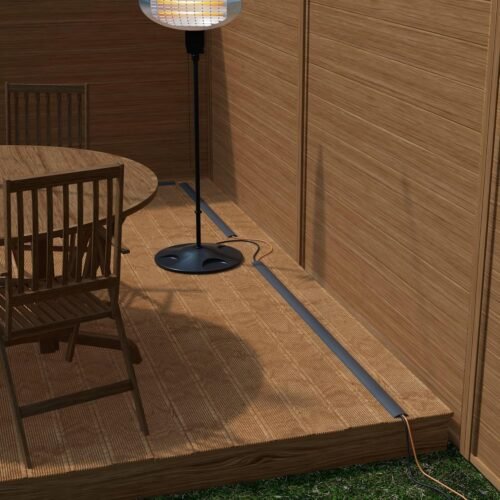 D-Line 6ft Floor Cord Cover, Cable Channel, Protect Cords, Prevent Trips - 0.63" W x 0.31" H - Gray - 이미지 6