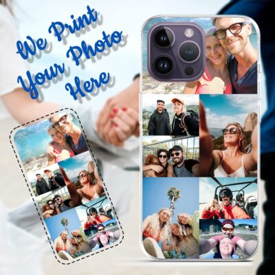 Personalized Custom Phone Cases,Compatible with iPhone 14 13 12 11 Pro Max Mini Plus XR X Create Your Own Picture Phone Case with Photos,Suitable for Family,Friends and Gift Giving (7 Photos) - 이미지 2