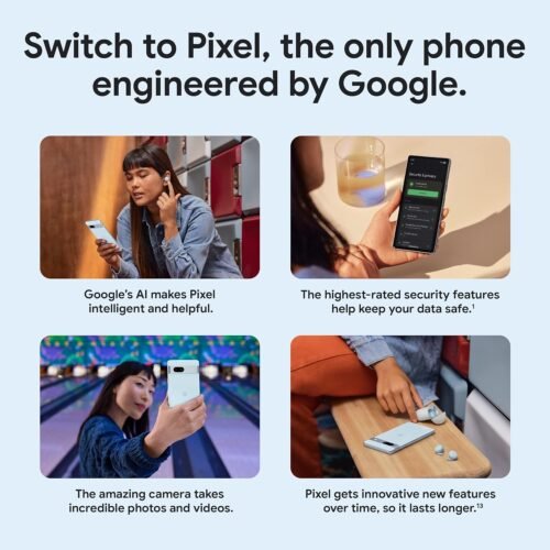 Google Pixel 7a - Unlocked Android Cell Phone - Smartphone with Wide Angle Lens and 24-Hour Battery - 128 GB – Charcoal - 이미지 7