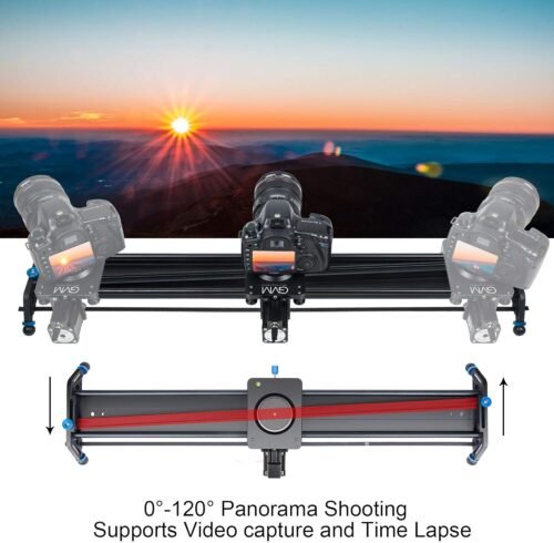 GVM Motorized Camera Slider, 31" Aluminum Alloy Track Dolly Rail Camera Slider with Tracking Shooting, 120 Degree Panoramic Shooting and Time-Lapse Photography for Most DSLR Cameras - 이미지 4