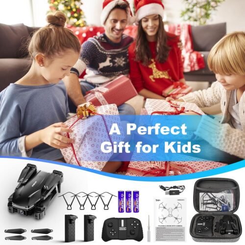 Drone with Camera 1080P HD FPV Foldable Drone for Beginners and Kids, Quadcopter with Voice Gesture Control with Carrying Case, One Key Take Off/Land, Optical Flow Positioning, 360° Flip, Waypoint Fly - 이미지 7