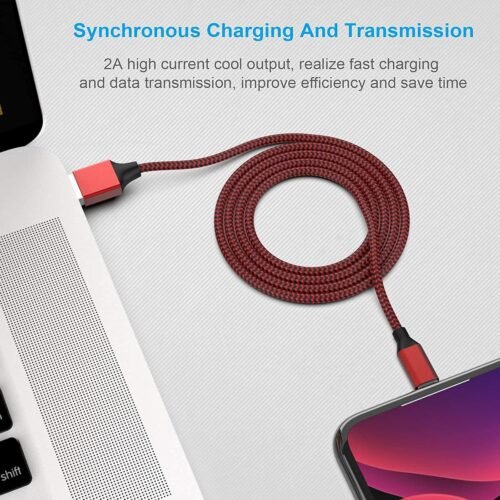 [Apple MFi Certified] 6Pack 3/3/6/6/6/10 FT iPhone Charger Nylon Braided Fast Charging Lightning Cable Compatible iPhone 14 Pro/13 mini/13/12/11 Pro MAX/XR/XS/8/7/Plus/6S/SE/iPad - 이미지 4