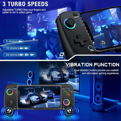 AXYBCOOL Mobile Game Controller for iphone/Android, Wireless Phone Controller with Phone Case Support, Gaming Controller Support Xbox Game Pass, PlayStation, Steam Link,Minecraft - 이미지 5