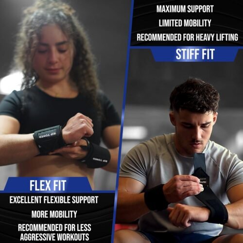 Rip Toned 18” Wrist Wraps - Wrist Straps for Weightlifting - Lift Better, Protect Wrist Pain - Adjustable, Durable, Machine Washable - Wrist Wraps for Weightlifting - USPA Endorsed for Men & Women - 이미지 3