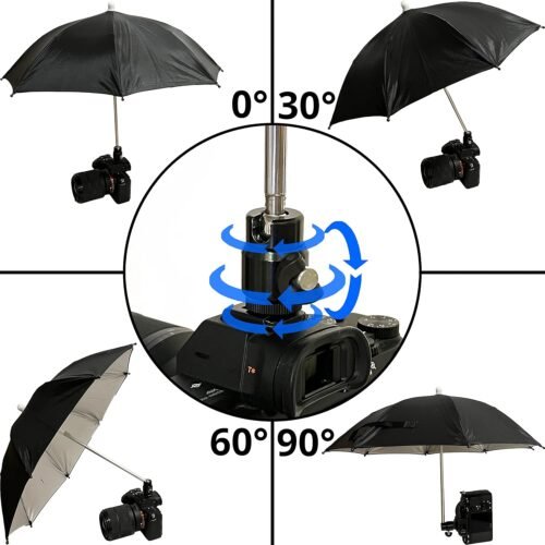 Hot Shoe Umbrella/Sunshade, Protects Camera from Rain, Bird Droppings, Sunlight, Snow, Camera Umbrella, Waterproof Camera Accessory - 이미지 3