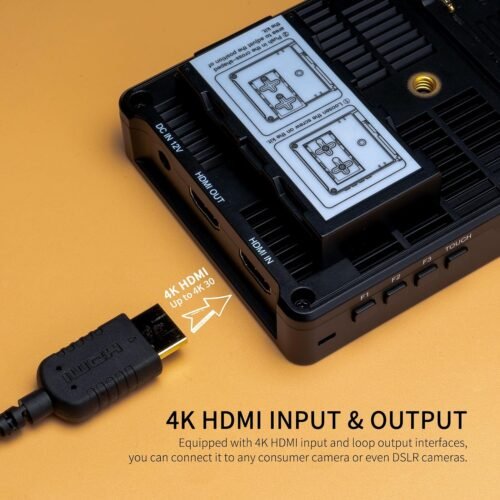 FEELWORLD F5 Prox 5.5 Inch 1600nit High Bright DSLR Camera Field Monitor Touchscreen Waveform 3D LUT F970 External Kit Install for Power Wireless Transmission 1920x1080 4K HDMI in Out Type-c Input - 이미지 6