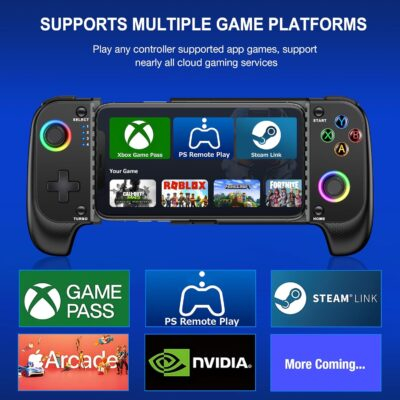 AXYBCOOL Mobile Game Controller for iphone/Android, Wireless Phone Controller with Phone Case Support, Gaming Controller Support Xbox Game Pass, PlayStation, Steam Link,Minecraft - 이미지 3