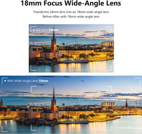 NEEWER Wide Angle Lens Compatible with Sony ZV1 Camera, 2 in 1 18mm HD Wide Angle & 10x Macro Additional Lens with Extension Tube, Bayonet Mount Lens Adapter, Cleaning Cloth (Black Frame) - 이미지 3
