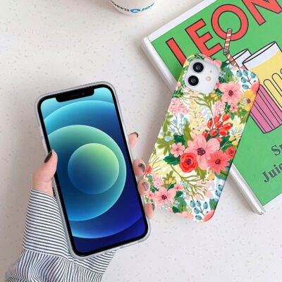 J.west Design for iPhone 11 Case 6.1", Modern Style Summer Cute Bouquet Floral Pattern with Garden Botanical Flowers Prints Slim Soft TPU Shockproof Cover Protective Phone Case for Women Girls - 이미지 4