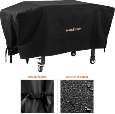 Blackstone 1528 600D Polyester Heavy Duty Flat top Gas Grill Cover, Water Resistant Exclusively Fits 36" Griddle Cooking Station, Black - 이미지 4