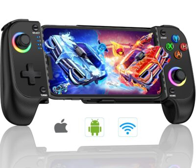 AXYBCOOL Mobile Game Controller for iphone/Android, Wireless Phone Controller with Phone Case Support, Gaming Controller Support Xbox Game Pass, PlayStation, Steam Link,Minecraft