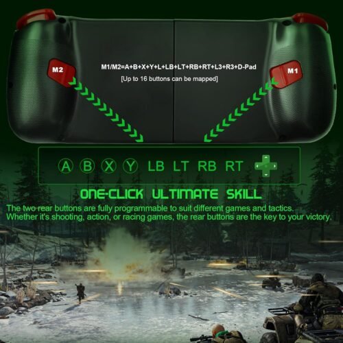 Joso Phone Controller for iPhone/Android Support Phone Case, Mobile Gaming Controller with Ergonomic Design - Wireless Gamepad for Cloud Gaming & PS Remote Play - 이미지 4