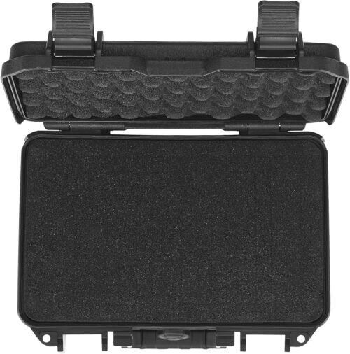 VEVOR Hard Pistol Cases with Pre-cut PU Foam, Waterproof & Dustproof Hard Gun Case for 1 Pistol, 12.59×9.01×4.4 in Lockable Pistol Case, Black - 이미지 9